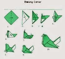 Cara Membuat Burung  Camar dari  Kertas  Origami  Cara 