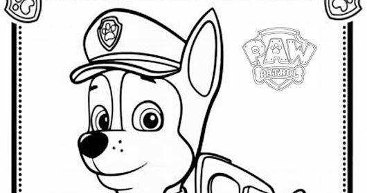  mewarnai coloring  Paw  Patrol  Coloring  Pages  Chase  
