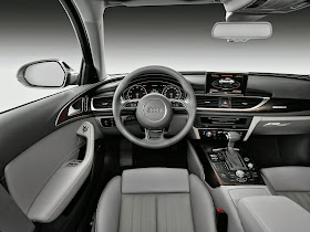Interior view of 2014 Audi A6