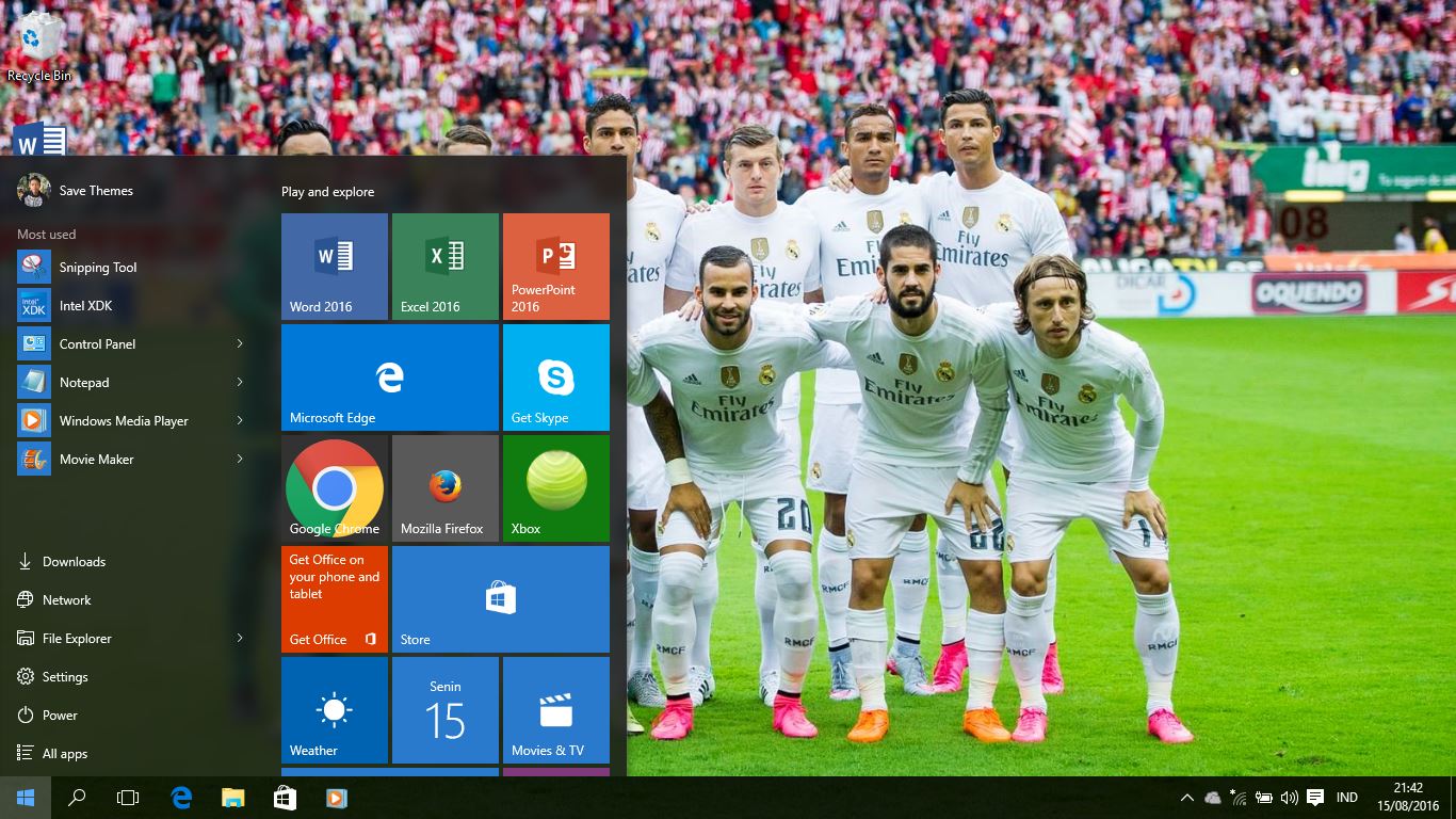 Real Madrid 2016 Theme For Windows 8 And 10 Windows 10 Themes