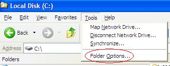 Missing – Folder Option Missing – Folder Option