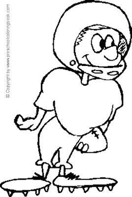  Football Player of Sports Coloring Pages 