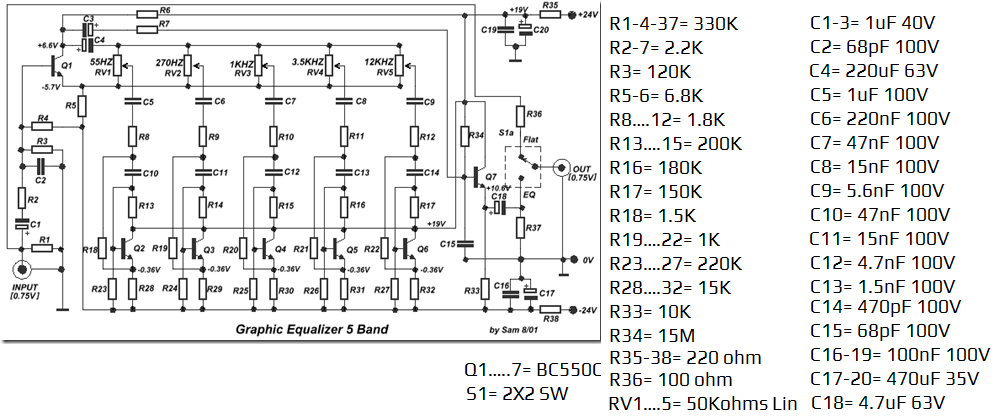 10 Channel Equalizer Transistor Gurukatro