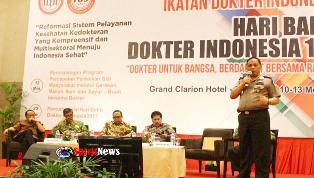 Wakapolda Sulsel Jadi Narasumber di Perhelatan Hari Bakti Dokter Indonesia 109