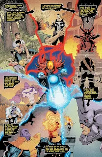 Reseña de 100% Marvel HC. Motorista Fantasma Cósmico: Destruye la Historia de Marvel, de Paul Scheer y Nick Giovannetti.