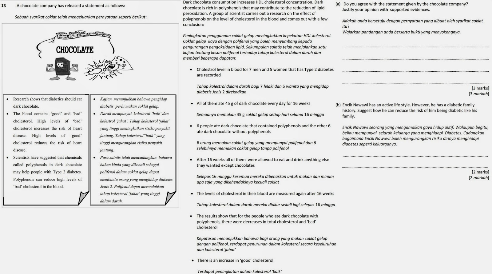 PBS: Instrumen contoh PT3 2014 & Perbezaan antara PT3 dan 