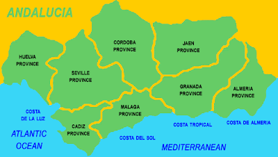 Andalucia Map Picture