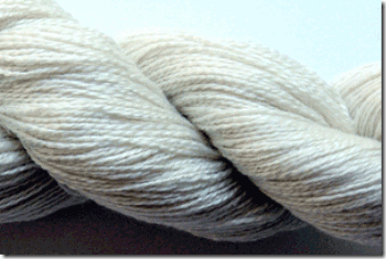 2 ply Silk Cashmere in Natural from Hand Maiden