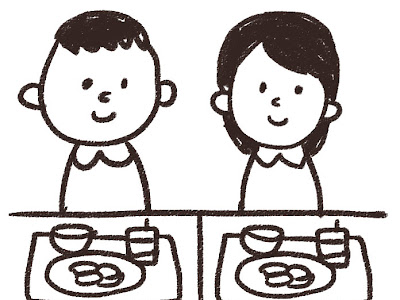 70以上 給食 イラスト 白黒 無料 259106-給食 イラスト ��黒 無料