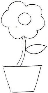 Gambar bunga sederhana sebagai ide materi menggambar untuk anak usia dini