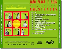 João penca e seus miquinhos amestrados - 1983 - Os melhores sucessos - Capa Trazeira