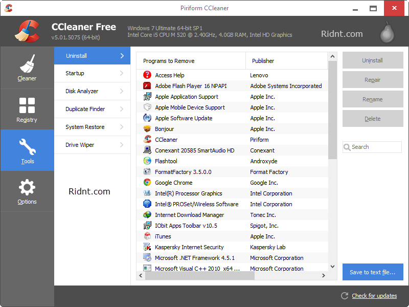 Pc cleaner and optimization by rao - Home page phone how to download ccleaner professional plus free win bit