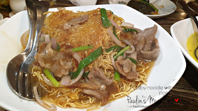 Crispy egg noodle with kurobuta pork - Char Casual Dining