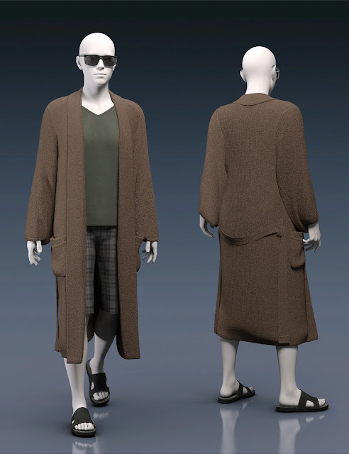 Elevate Your Virtual Style: The dForce Laidback Dude Outfit Texture Add-On Guide