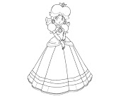 #2 Princess Daisy Coloring Page