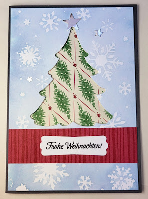 Weihnachtskarten mit "Fröhlichen Bäumen" Stampin' Up! www.eris-kreativwerkstatt.blogspot.de