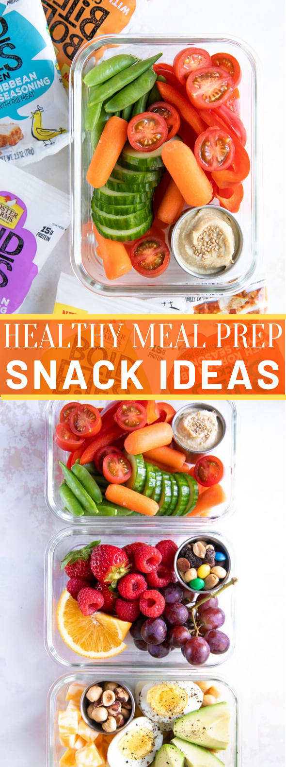 Healthy On-the-Go Meal Prep Snack Ideas #healthysnack #school
