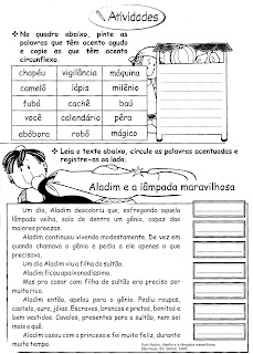 ATIVIDADES DE PORTUGUÊS PARA 3° ANO GRAMÁTICA INFANTIL