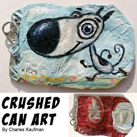 crushed can art, charles kaufman