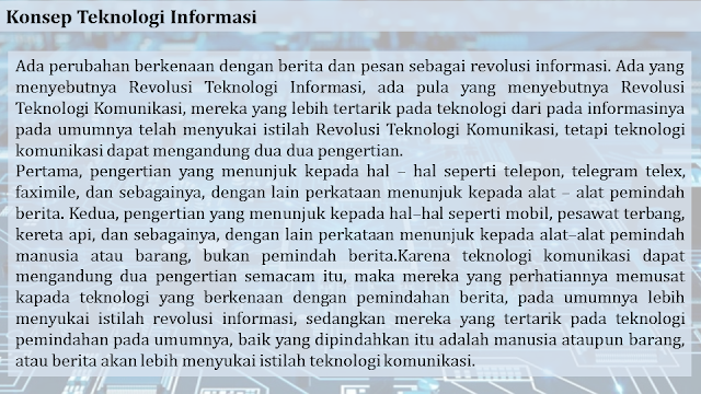 Konsep Teknologi Informasi