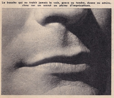 Bouche de Gérard Philipe (Cinémonde, 1951) © DR