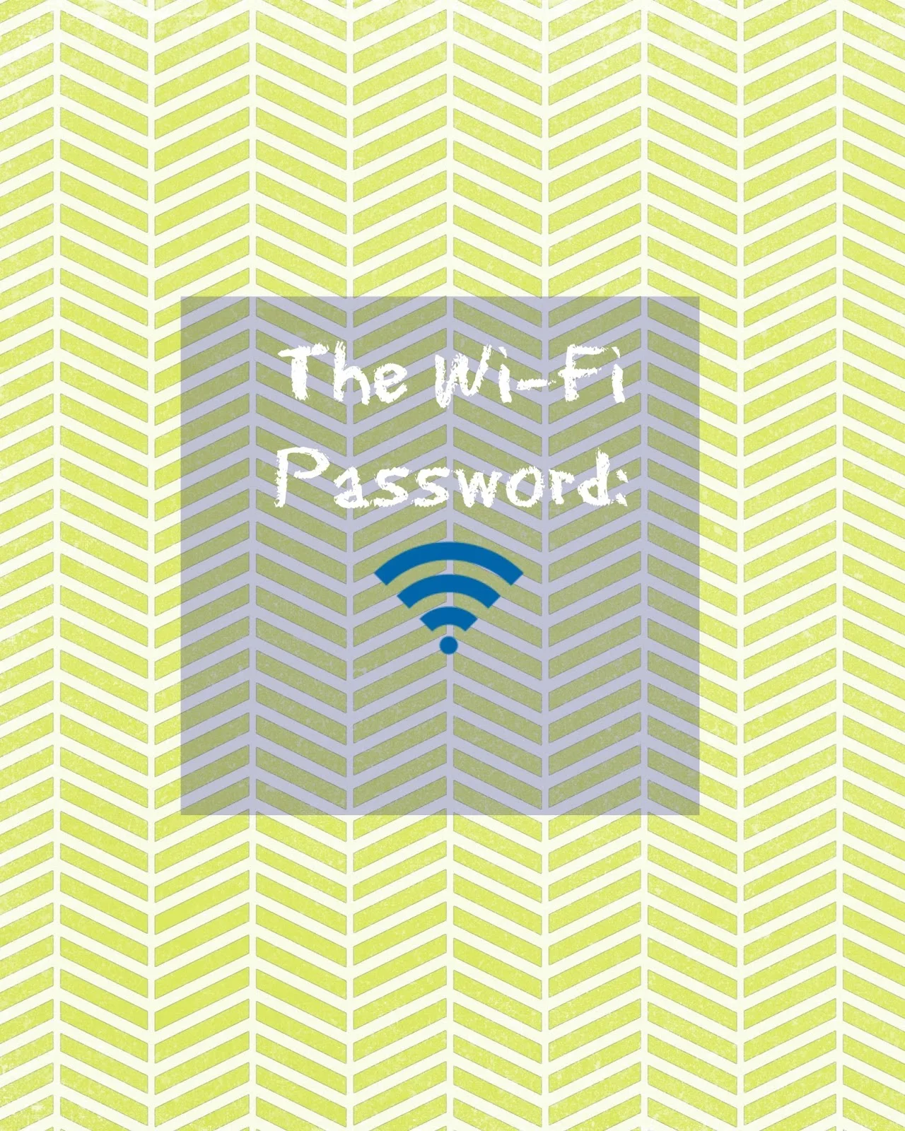 Free printable wi-fi password art | Meet the B's