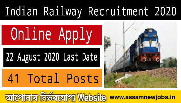 Indian Railway Recruitment 2020 : Online Apply for 41 posts