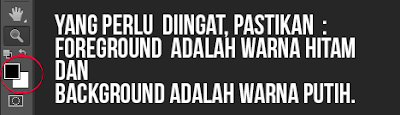 Apabila warna hitam tidak diatas/bukan foreground, maka tekan 1x  huruf D pada keyboard. 