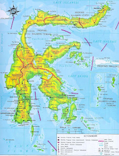 map of sulawesi indonesia