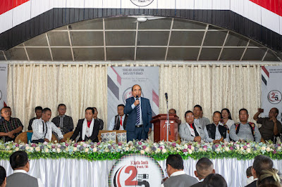 Chief Minister Pu Zoramthanga attended the Silver Jubilee celebration of the Khatla South branch of the Young Mizo Association (YMA) today, held at the Khatla South YMA Hall.