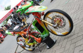 modifikasi motor beat fi warna hijau