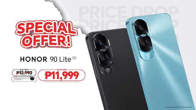 HONOR 90 Lite 5G Sale Save Php 1,000 and FREE Bluetooth Speaker