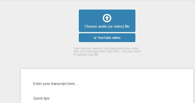 convert YouTube and mp3 sound to text for free