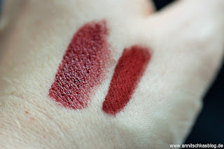 Review: CATRICE Vinyl vs. Velvet - Lip Duo Swatch- www.annitschkasblog.de