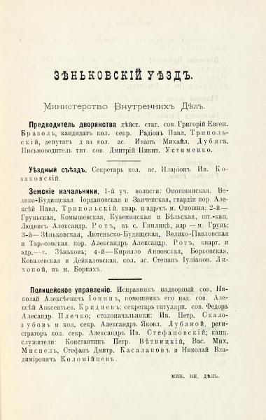 Адрес календарь Справочная книжка Полтавской губернии 1904 год