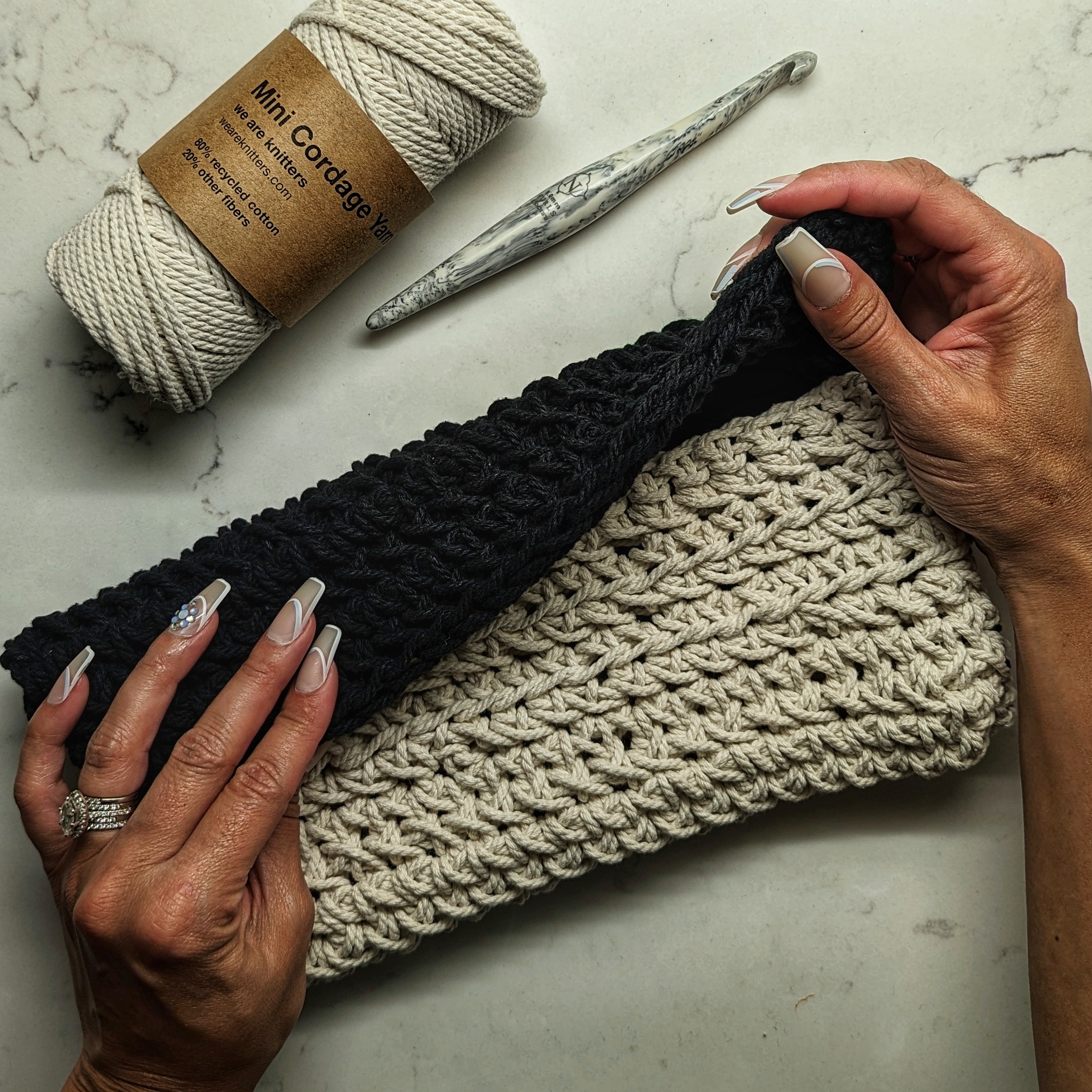 Herringbone Single Crochet Stitch Tutorial - For The Frills