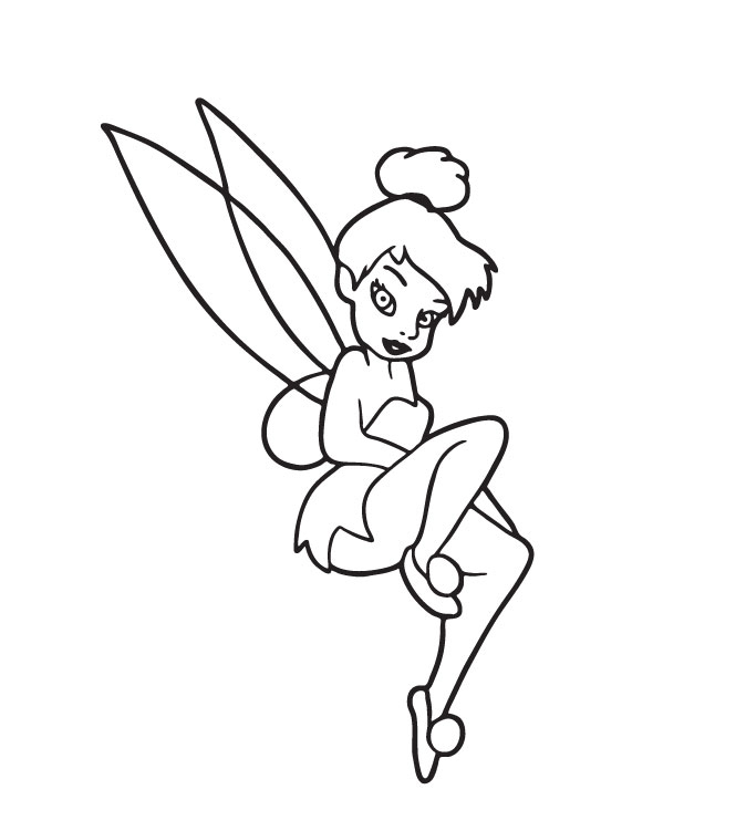 Tinkerbell Coloring Pages Tinkfanatic - coloring pages tinkerbell