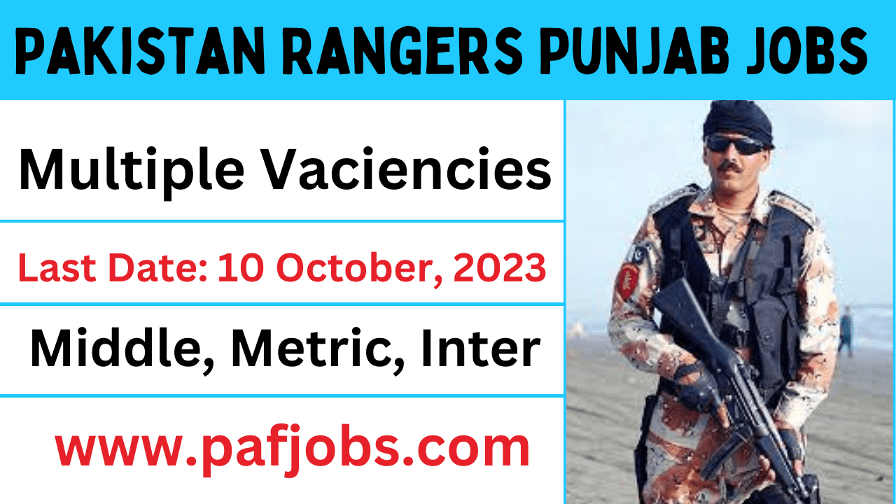 Pakistan Rangers Punjab Jobs 2023 - pafjobs.com