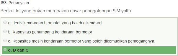 Contoh Soal Ujian teori SIM A dgn Kunci Jawaban Oktober 2018