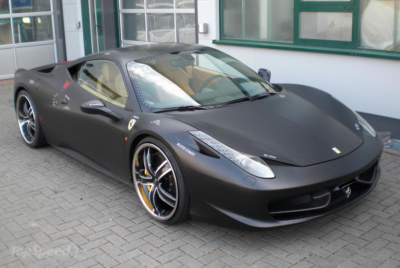 FERRARI 458 ITALIA NIGHTHAWK PICTURE The car was wrapped in cooperation 
