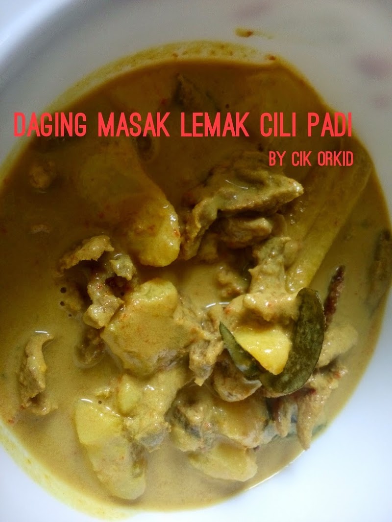 RESEPI DAGING RUSA MASAK LEMAK CILI API