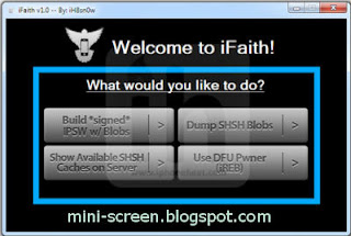 Save SHSH Blob backup with iFaith