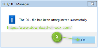 the dll file has been registered successfuly