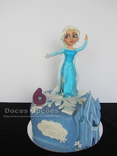 A Elsa e um floco de neve para o aniversário da Matilde