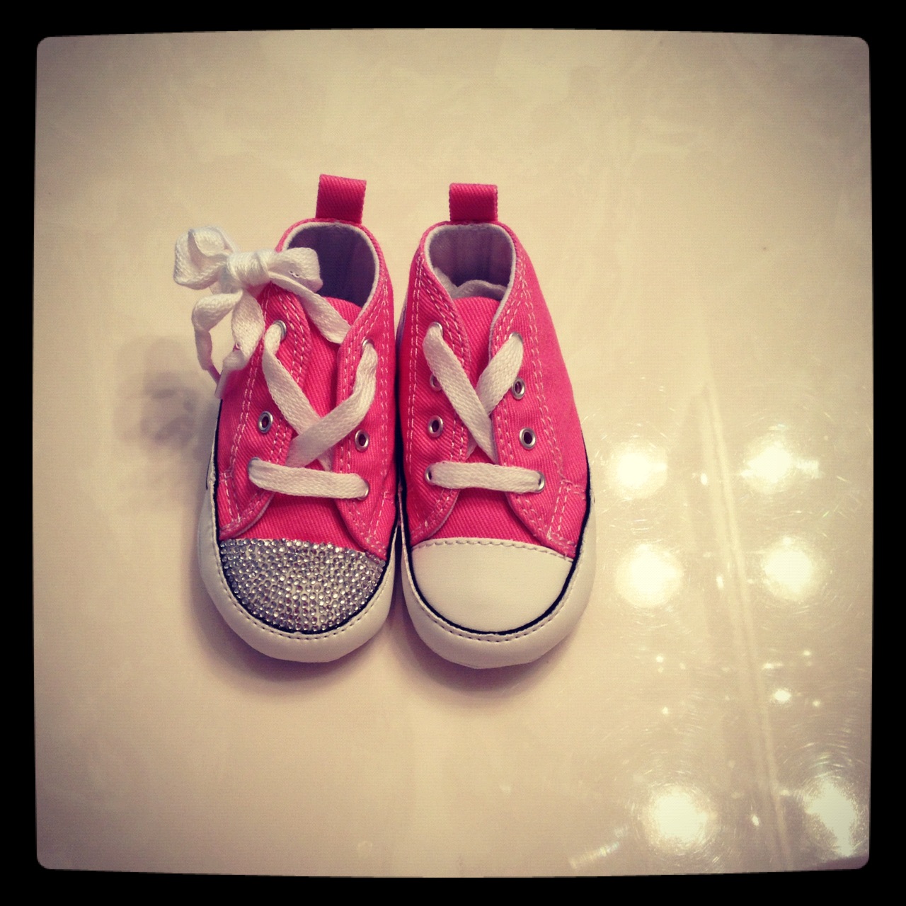 CONVERSE for Swag: Kindergarten SHOES PINK JEWELED  for babies shoes BABIES