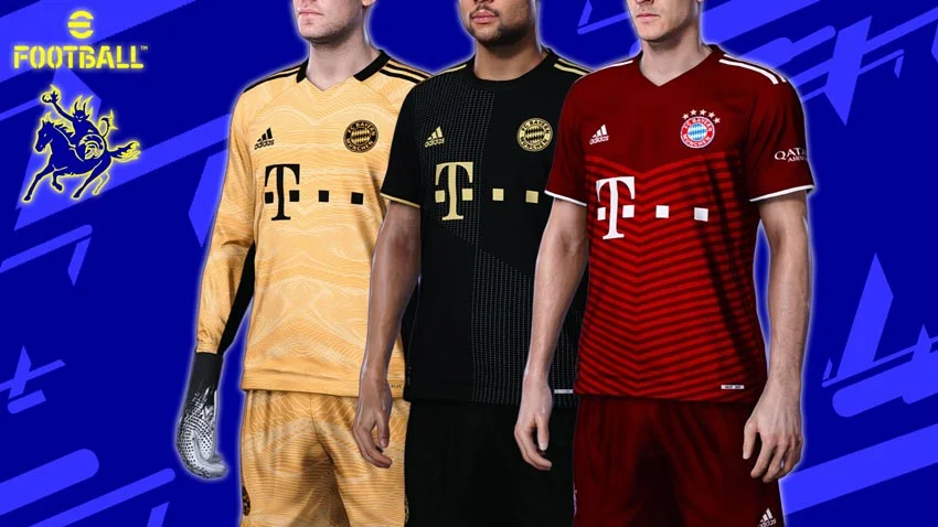 FC Bayern Munich 2021-2022 Kits For eFootball PES 2021