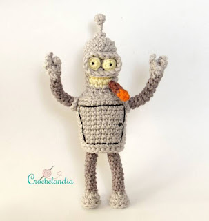 PATRON GRATIS BENDER | FUTURAMA AMIGURUMI 53705