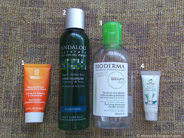 Weleda, Andalou Naturals, Bioderma, Tropicana