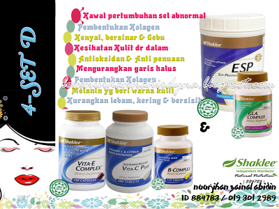 set vitamin shaklee untuk kulit