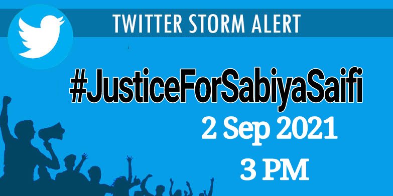 Justice For Sabiya Saifi